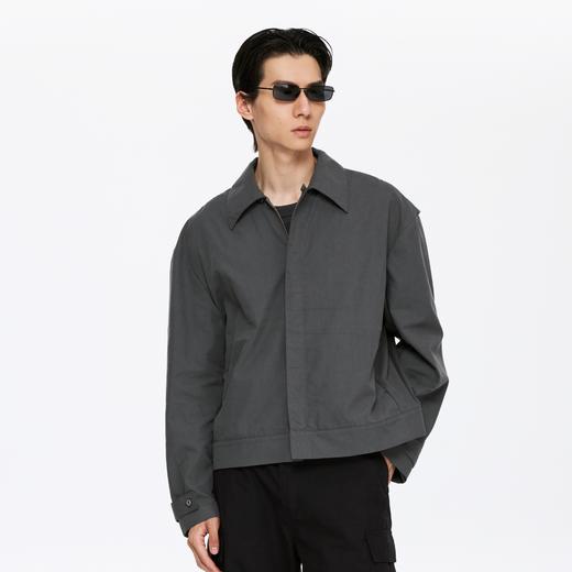 oneup薄珠帆宽松男式拉链外套 商品图2