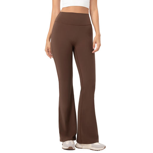 跃牌【欲动春风】系列 秋冬加绒高腰瑜伽喇叭裤提臀显瘦微喇裤健身跑步长裤52325 商品图4