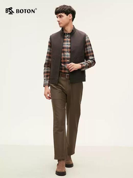 [气凝胶]波顿 男士春秋冬 立领马甲 针织肌理合身款MJ019324 商品图1