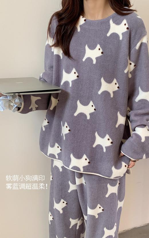 秋冬新款【云朵绒软绵绵睡衣】家居服套装 可外穿加绒加厚两件套  商品图13