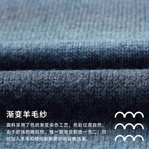【粉丝专属】幼岚童装「渐变毛衣」蓬松保暖不易变形24年冬新款儿童男女童毛衣 商品图4