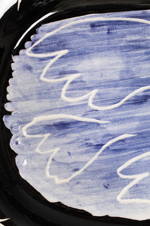 独角鹿西洋古董1953年代西班牙艺术巨匠毕加索与法国Madoura工坊合作出品限量装饰陶盘「Colombe Brillante (A.R.218) 明亮的鸽子 218」 商品图3