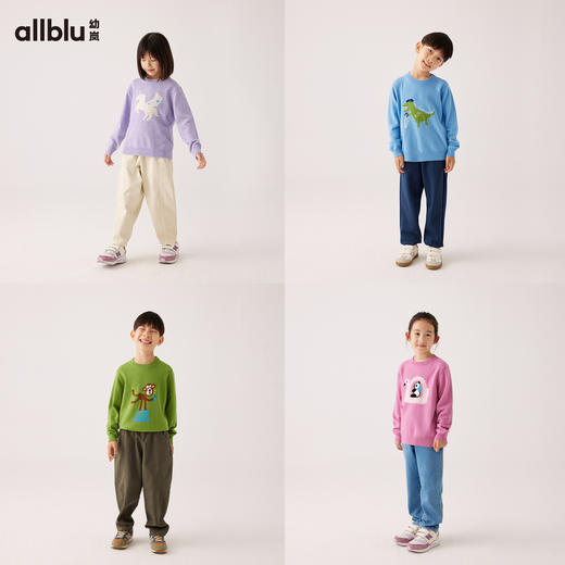 【粉丝专属】幼岚童装「手工勾花」100%羊毛毛衣24秋季新款儿童男女童舒适毛衣 商品图2