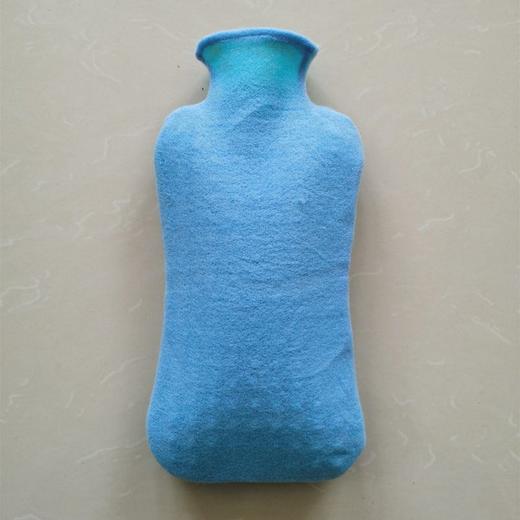 2000ml枕包款热水袋以及单面绒大号布套充水热水袋绒布袋超柔软 商品图2