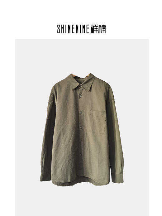 43352159纯色长袖衬衫 商品图2