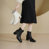 Westory2025年冬季方头粗跟羊皮简约百搭短靴S25DS85911 商品缩略图5