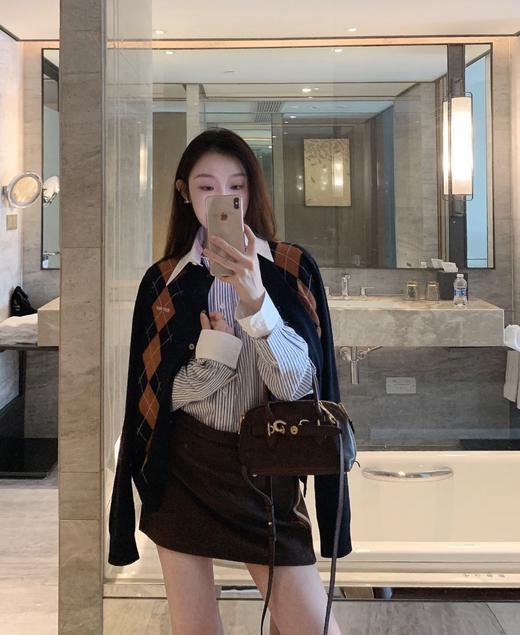 Miu 2025新款菱形格羊毛混纺针织系列 商品图9