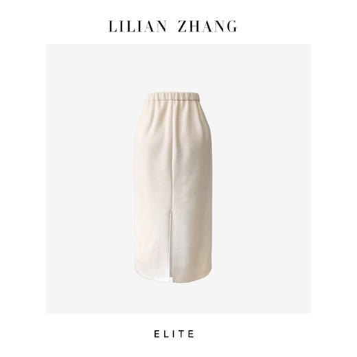 定制—静奢风 —都市摩登—法式慵懒—针织羊绒醋酸H型半身裙 2503019 商品图1