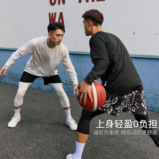 录士LUSHISI韧性主题长袖HC系列专业实战运动紧身长t恤篮球健身男 商品图2