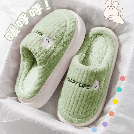 11.11限时秒杀❗️❗️【厚毛绒！巨暖和】棉拖鞋新款男女秋冬季包跟居家室内家用厚底保暖家居防滑毛毛鞋。rb 商品图7