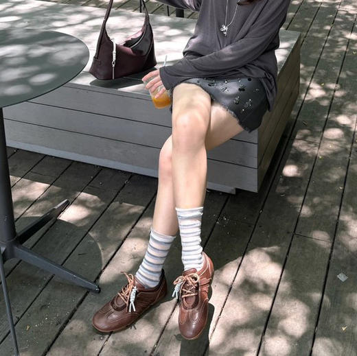 JEHURFIE/纪华菲 全羊皮音符德训鞋 时尚百搭 舒适柔软 商品图7