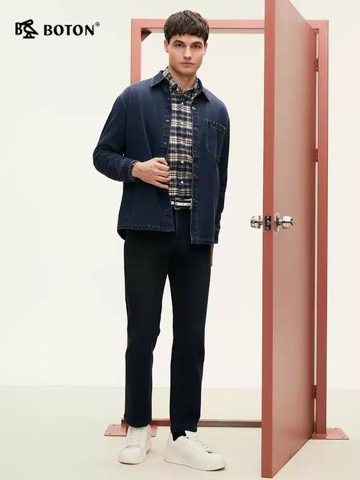 波顿男士秋季 衬衫 牛仔宽松 口袋款长袖外套型MSJ051324 商品图1