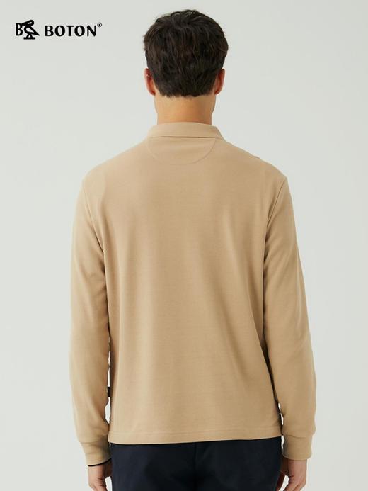 【暖焱绒】波顿男士 多季 POLO 翻领保暖 合身休闲长袖款polo衫MT977323 商品图3