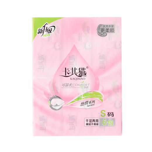 卡其猫4层100抽6包装丝滑系列抽纸C-238-6（6971091570724） 商品图0