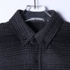 3060SDSA秋冬新款痞帅男装韩版撞色格纹纽扣翻领长袖衬衫百搭针织衬衣 商品缩略图1