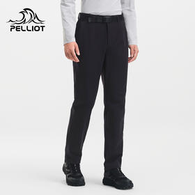 伯希和户外软壳裤男新款高弹防风徒步登山运动裤亲肤保暖休闲长裤