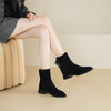 Westory2025年冬季尖头低跟流苏切尔西靴休闲松弛感短靴S25DS85781 商品缩略图1