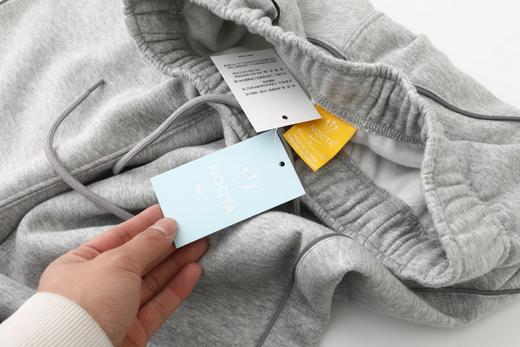 D092609公鸭系列字母Logo印花松紧腰直筒合身针织运动裤 商品图12