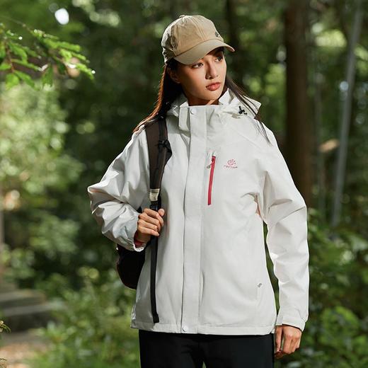 探拓户外服三合一秋冬季男加绒加厚保暖可拆卸防水防风登山服外套 商品图3