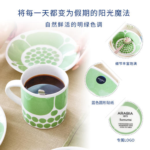 【新】芬兰进口Arabia星期天系列马克杯盘子碗杯子碟餐具 商品图1