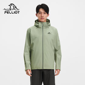 伯希和户外冲锋衣男25新款三合一Polartec200抓绒内胆徒步登山服