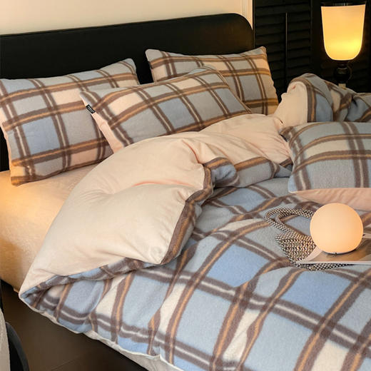 【仿羊绒牛奶绒四件套】仿羊绒牛奶绒床上四件套加厚加绒床品保暖毛绒床品 商品图6