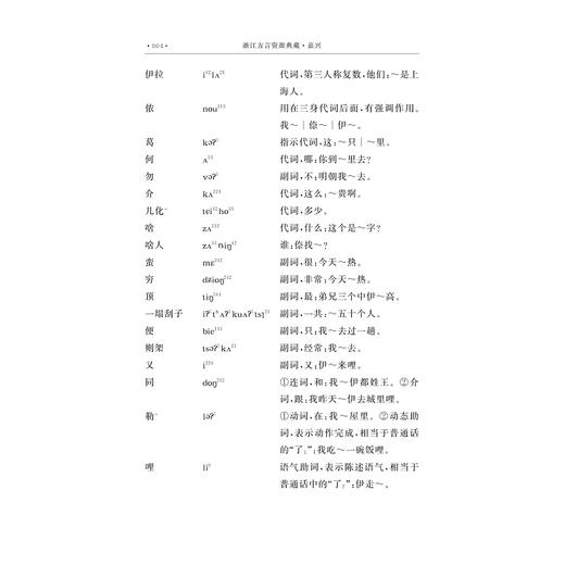 浙江方言资源典藏·嘉兴/中国语言资源保护工程/孙宜志 叶芳澜 程平姬 著/浙江大学出版社 商品图4