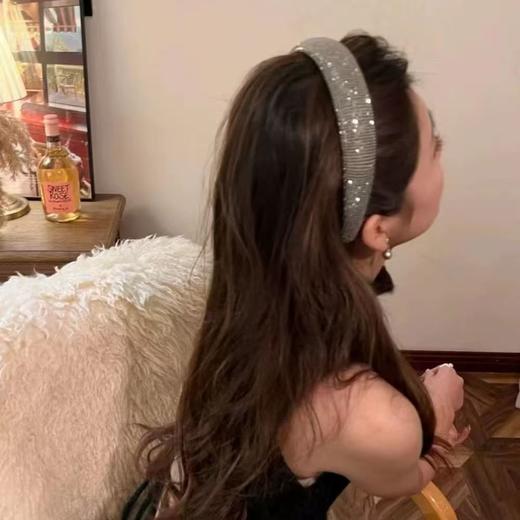 Binailu比奈鹿高定张雨绮同款推荐满钻款发箍 商品图2