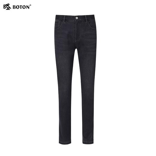 波顿男士秋冬 牛仔裤 抓绒复古直筒 修身暖适款ME881323 商品图5