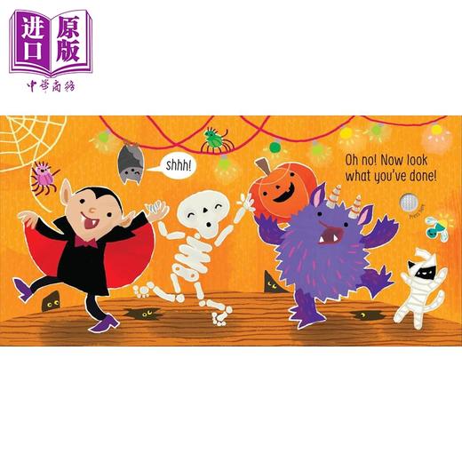 【中商原版】触摸发声书 别挠骨头痒痒 Touchy-Feely Sound Books Dont Tickle the Skeleton 英文原版 幼儿纸板书 进口童书 商品图4
