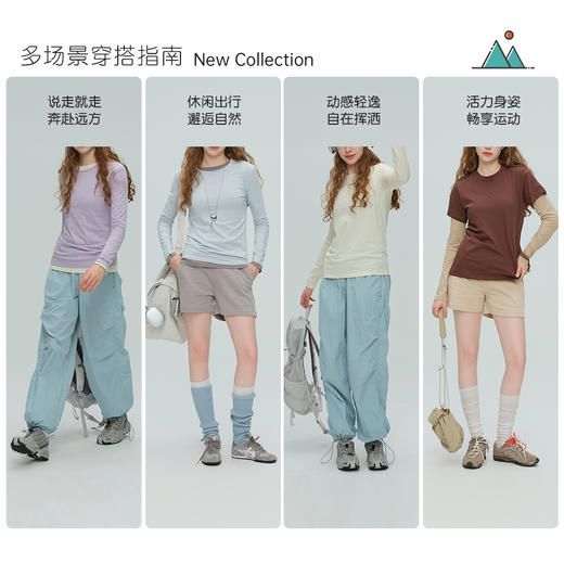 跃牌【周游世界】秋冬新款通勤百搭款运动长袖T恤圆领宽松休闲健身服上衣TP0751 商品图2