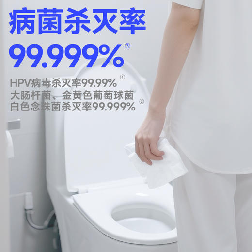 德佑马桶消毒湿巾99.99%灭活HPV病毒独立包装20片/盒*1盒/2盒/3盒 商品图2