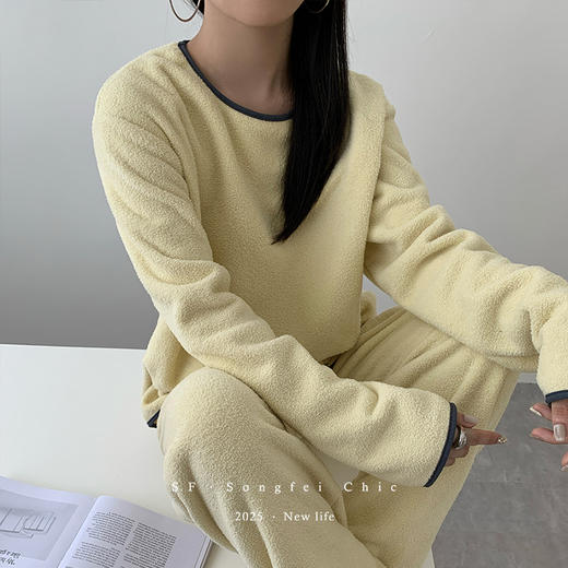 秋冬新款【云朵绒软绵绵睡衣】家居服套装 可外穿加绒加厚两件套  商品图6
