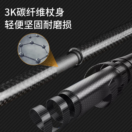 奥尼捷户外登山杖碳纤维越野跑登山杖男女超轻可折叠徒步爬山手杖 商品图2