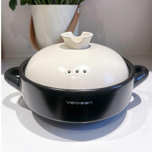 温仑山Velosan 砂锅煲 2.5L/⁥4L可选 进口高岭土+澳洲进口锂辉石；加厚锅体耐用锅身，‭耐热0°C~‏450°C；​质地稠密光滑坚硬；明火/‫电陶炉/烤箱可用 商品图10