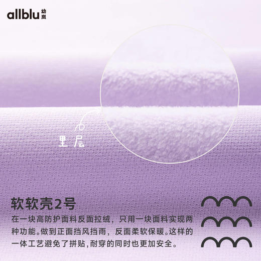 【粉丝专属】幼岚童装「软软壳2号」连帽外套挡风保暖24秋新款儿童男女童外套 商品图4