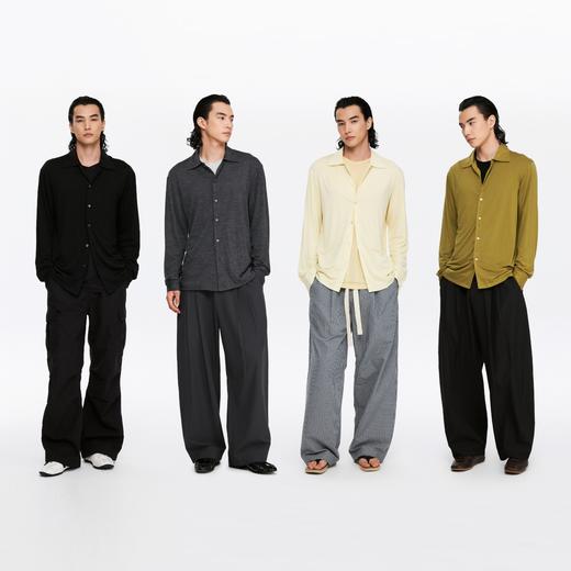 oneup垂感羊毛宽松衬衫（男女同款） 商品图4