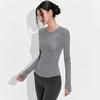 跃牌【周游世界】秋冬新款瑜伽服女高级感羊毛运动长袖上衣TP0935 商品缩略图2