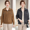 W501-2645-95-168妈妈春装洋气外套2025新款中老年女装时尚短款针织开衫婆婆上衣服 商品缩略图0