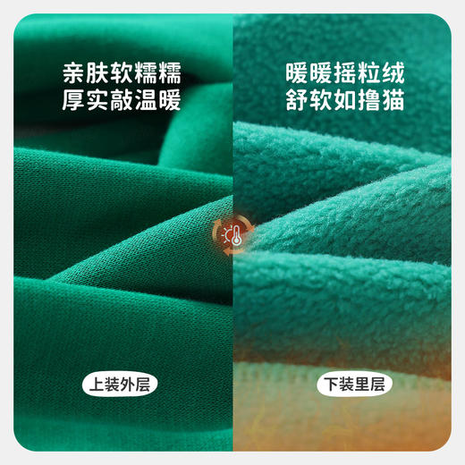 【清仓捡漏】【加绒两件套】【90-140】【MQDmini】男女童冬款加绒卫衣卫裤套装 商品图8