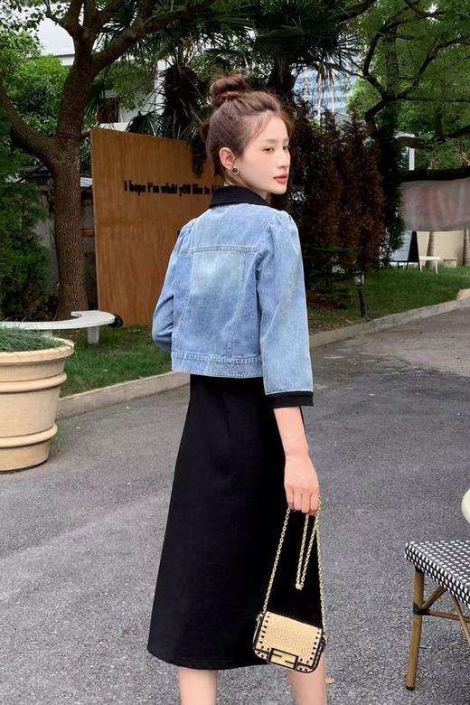 amadella 圆领连衣裙牛仔外套套装 18844 商品图2