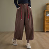 GYH 3329复古文艺纯色宽松时尚休闲复古简约哈伦裤 商品缩略图3