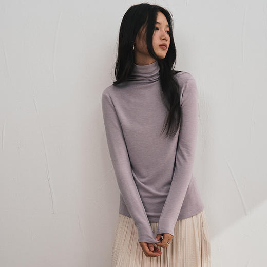 【圆领/中领/高领】MUYANHUAN 醋酸天丝羊毛轻绒衣【2510“羊毛”服装】 商品图4