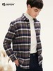 【抗菌防臭】波顿男士春秋冬季 衬衫 磨毛格纹合身 柔暖英伦风休闲长袖款MS065324 商品缩略图1