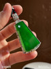 老坑高冰种帝王绿无事牌吊坠【3160409】具体价格微信咨询 商品缩略图1