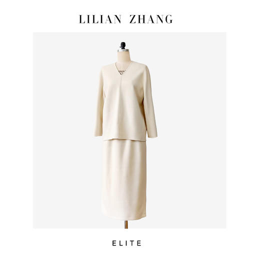 定制—静奢风 —都市摩登—法式慵懒—针织羊绒醋酸H型半身裙 2503019 商品图4