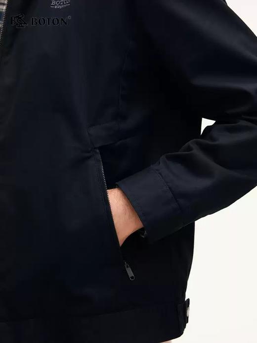 波顿男士春秋冬 夹克 立领合身 全棉舒暖美式休闲款克MJ025324 商品图3