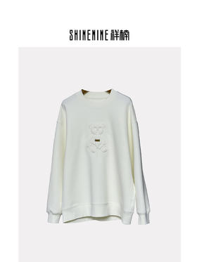 434364235立体小熊圆领卫衣