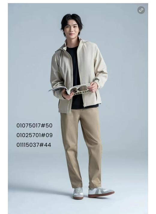 佐丹奴男装25年商场同款防泼水风衣外套01075017 商品图1