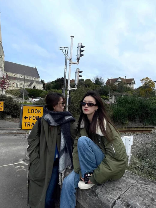 maの奢品！ 抗寒零下30°！美式羊羔毛翻领多口袋飞行员夹克情侣羽绒服 商品图6